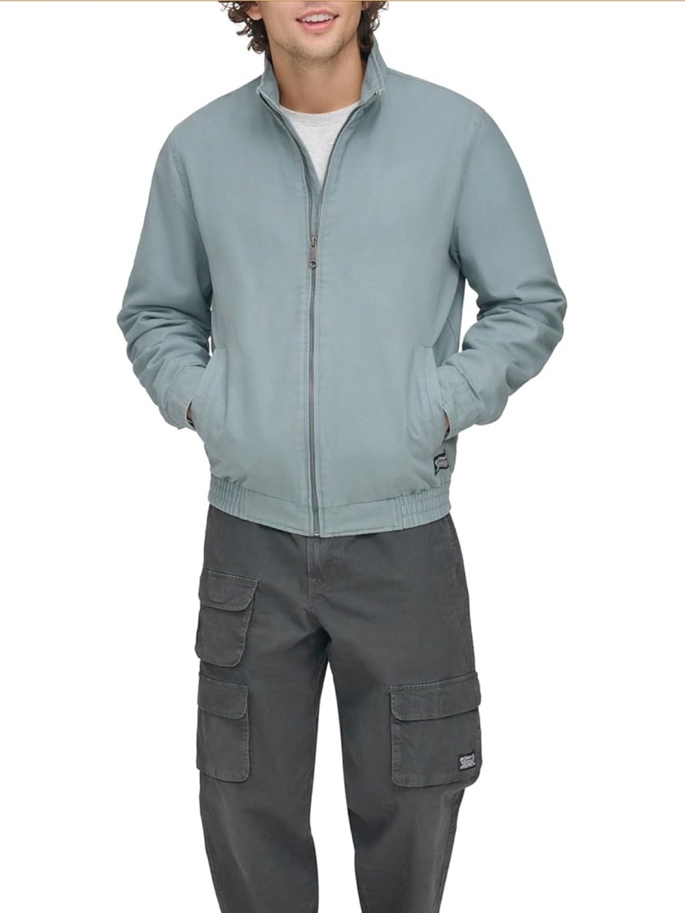 NWT mens Levi's  Cotton Canvas Harrington Jacket in Trooper blue size xxl